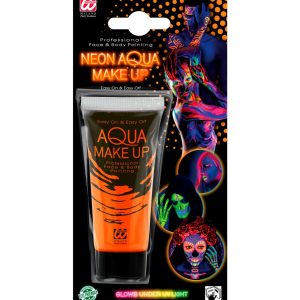 Acqua make-up arancione fluorescente
