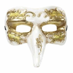 Maschera nasone decorata veneziana