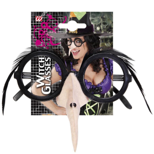 Occhiali con naso strega