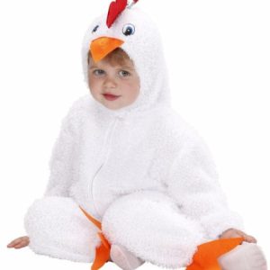 Vestito pulcino fuzzy bianco