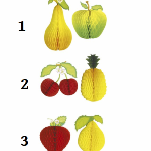 Frutti a nido d ape set da 2 pezzi speci