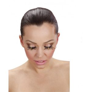 Ciglia nere con maxi punte con cime in o