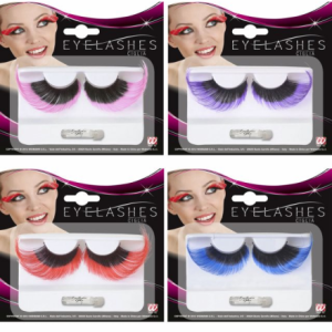 Ciglia extralunghe nere alla basee color