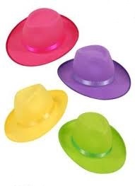 Cappello trendy fluorescente colori asso