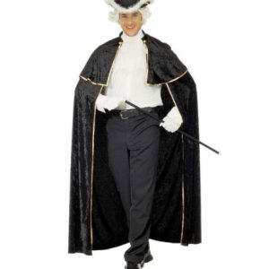 Mantello veneziano con jabot in velluto