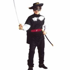 Vestito da bandito mascherato zorro