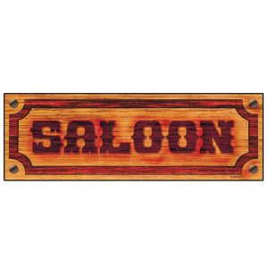 Insegna saloon 78×26 cm