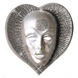 Maschere cuore glitter in pla