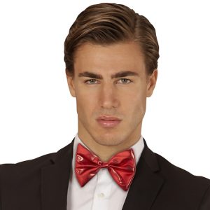 Farfallino rosso metallizzato