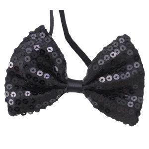 Papillon – farfallino in paillettes nero