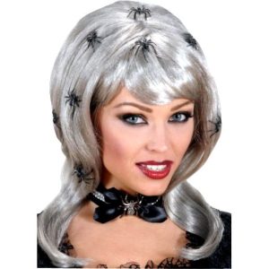 Parrucca spiderlady con ragni