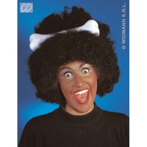 Parrucca mamma africa con osso