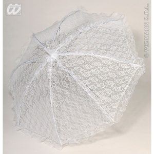 Ombrelli in pizzo bianchi