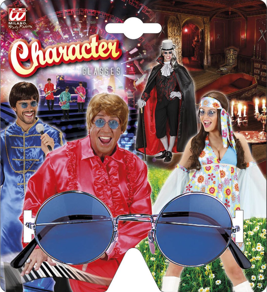 Occhiali caratteriali con lenti blu - immagine 2