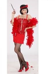 Vestito charleston rosso