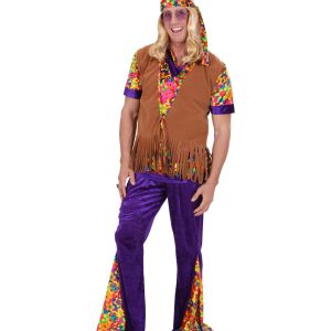 Gilet uomo hippie con fascia per testa