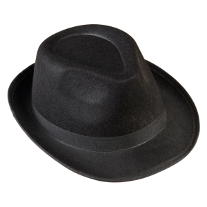 Cappello fedora nero in feltro