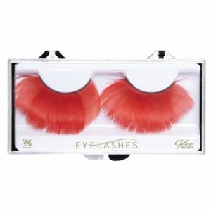 Ciglia di piume rosse