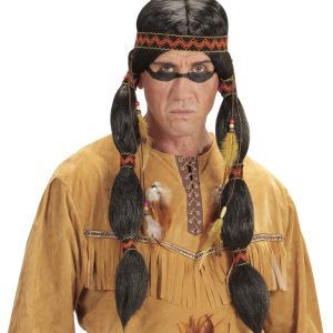 Parrucca da indiano con fascia