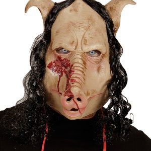 Maschera da maiale di macelleria
