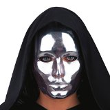 Maschera viso medio argento