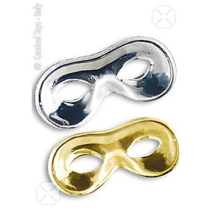 Maschera domino oro o argento