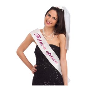 Fascia bianca futura sposa