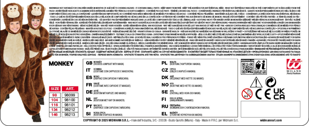 Costume da scimmia - immagine 4