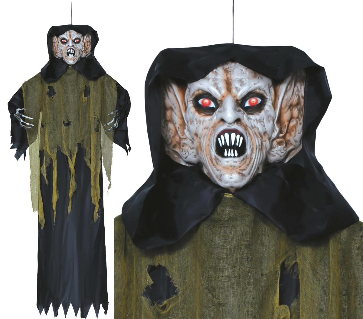 Vampiro, con luce, suono e movimento, 180 cm