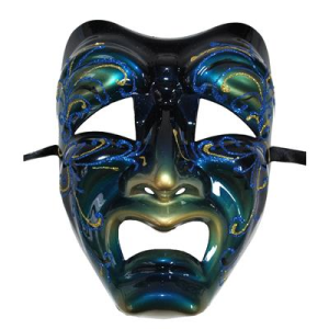 Maschera Veneziana colorata