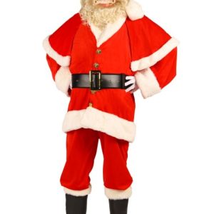 Costume da Babbo Natale con mantello in velluto