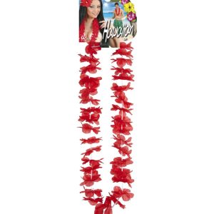 Collana hawaiana rossa