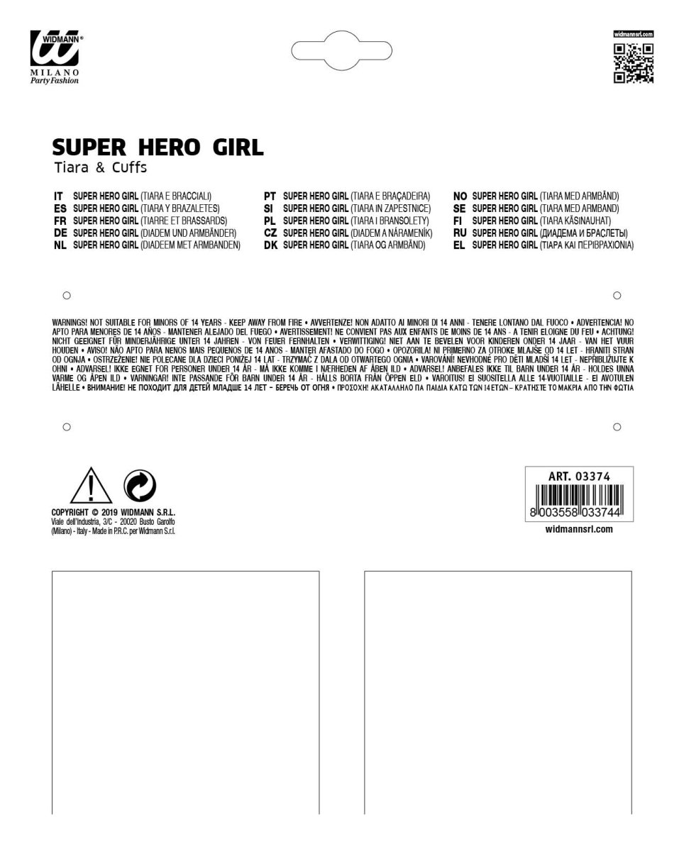 Tiara e Bracciali Super Hero Girl - immagine 5