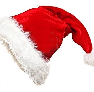 Cappello babbo natale peloso