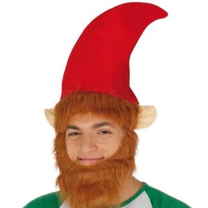 Cappello elfo con barba e orecchie