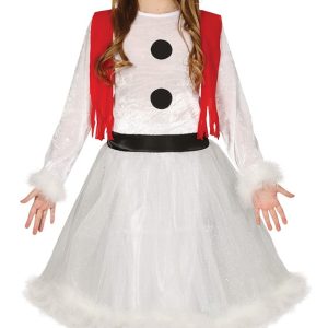 Vestito bambina pupazzo di neve