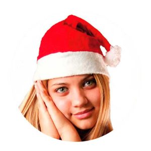 Cappello babbo natale economico in panno