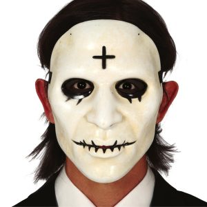 Maschera bianca con croce