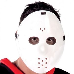 Maschera da hockey bianca