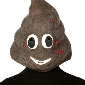 Maschera cacca latex emoji