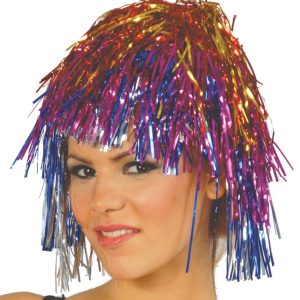 Parrucca disco fashion multicolore