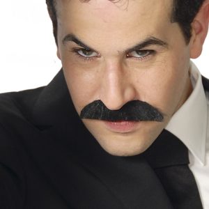 Baffi neri per travestimento freddy merc