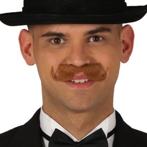 Baffi imperiali marroni