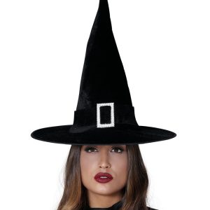 Cappello strega in vellutino halloween