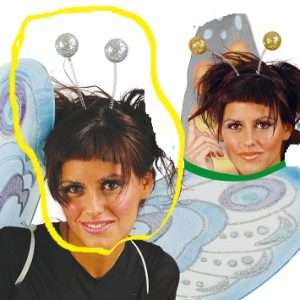 Cerchietto palline argento o oro glitter