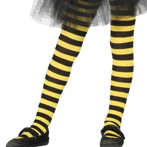 Calze a righe gialle e nere ape insetti 5-9 anni