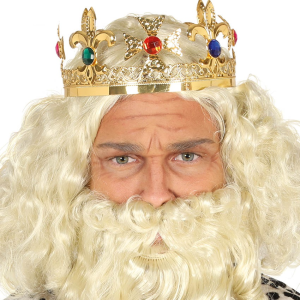 Corona re regina in metallo