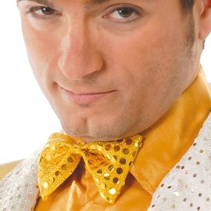 Papillon paillettes oro