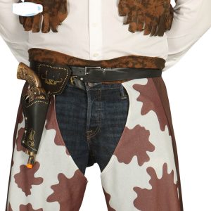 Cinturone cowboy con pistola in plastica