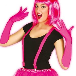 Bretelle fucsia misura adulto